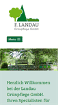 Mobile Screenshot of landau-gruenpflege.de